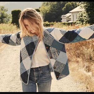 Dôen Sedona Jacket in Blue Patchwork size Small, GUC.